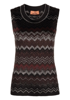 Missoni zigzag metallic tank top - Black