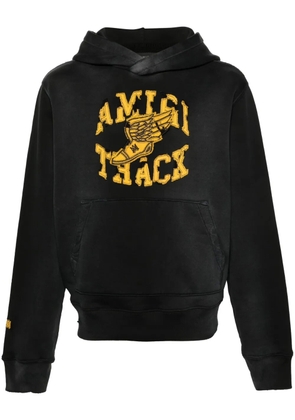 AMIRI Track patch-embellished hoodie - Black