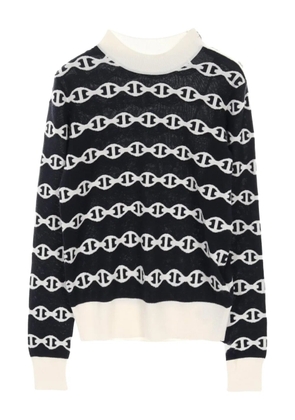 Hermès Pre-Owned 2010s Chaîne d'Ancre cashmere sweater - Blue