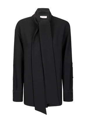 Alberto Biani tie-neck shirt - Black