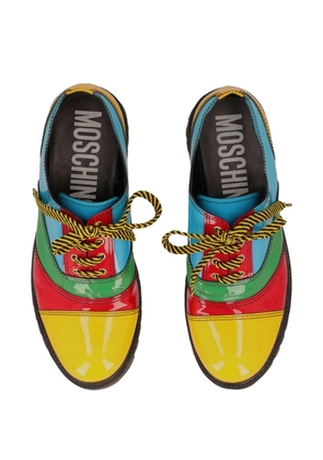 Moschino Pre-Owned patchwork derby shoes - Yellow