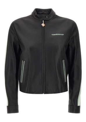 Casablanca leather racer jacket - Black