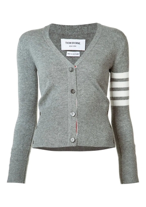 Thom Browne four-stripe cardigan - Grey