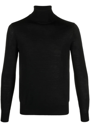 Ballantyne roll-neck fine-knit jumper - Black