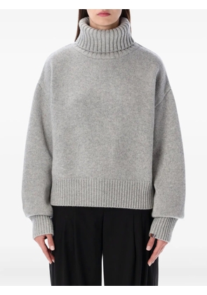 extreme cashmere roll-neck long-sleeve sweater - Grey