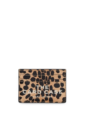 Marc Jacobs The Cheetah Leather cardholder - Brown