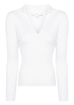 Vince Snap polo sweater - White