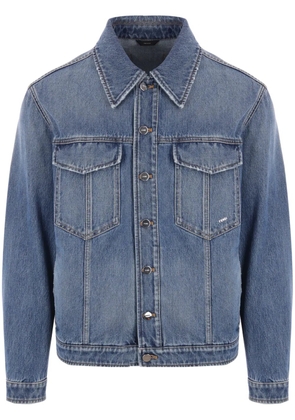 FENDI buttoned cotton denim jacket - Blue