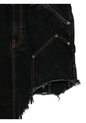 Vaquera asymmetric denim skirt - Black