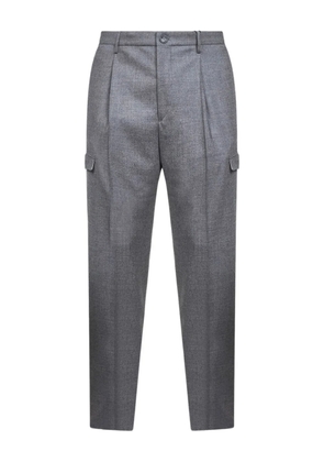 Tagliatore flap pocket pleated trousers - Grey