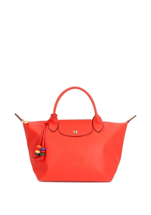 Longchamp Pliage beaded-charm tote bag - Red