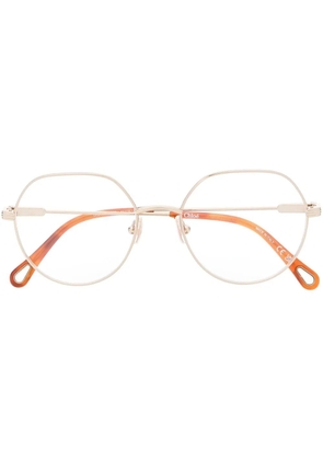 Chloé Eyewear round-frame glasses - Gold