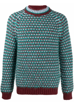 Marni patterned-knit jumper - Red