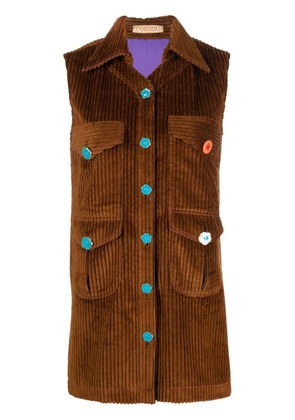 CORMIO corduroy shirt dress - Brown