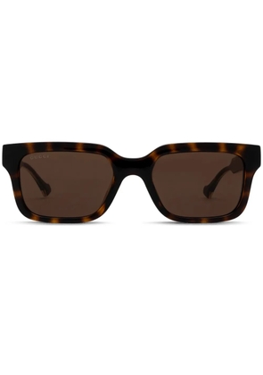 Gucci Eyewear rectangle frame sunglasses - Brown