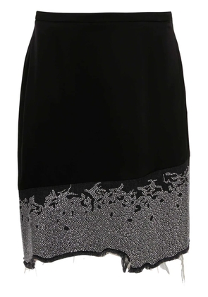 JW Anderson glitter-detail asymmetric skirt - Black