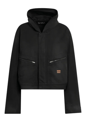 Balenciaga hooded zip-up jacket - Black
