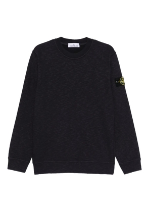 Stone Island patch-pocket cotton sweatshirt - Blue
