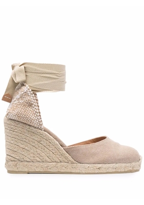 Castañer 90mm Carina wedge espadrilles - Neutrals