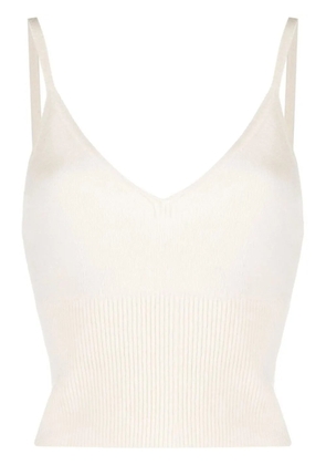 Polo Ralph Lauren ribbed-knit vest top - White