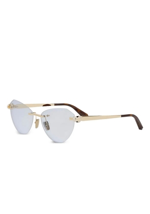 Bvlgari cat-eye sunglasses - Gold