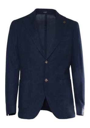 Brera two-button knitted jacket - Blue
