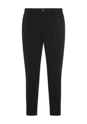GTA Pantalone pleated straight-leg trousers - Black