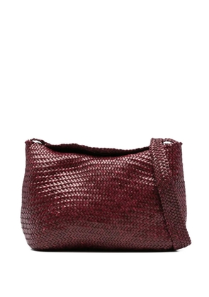 DRAGON DIFFUSION woven leather shoulder bag - Red