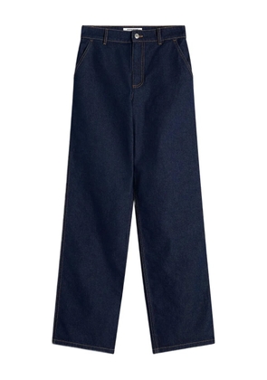 Maison Kitsuné high-waisted cotton jeans - Blue