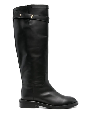Via Roma 15 30mm buckle-fastening leather boots - Black