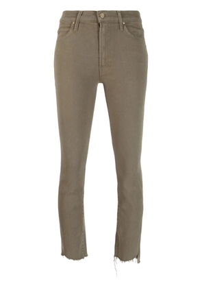 MOTHER The Rascal cropped jeans - Green