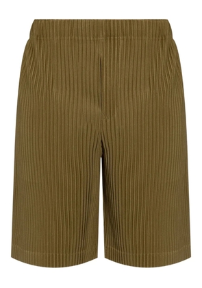 Homme Plissé Issey Miyake plissé-effect shorts - Green