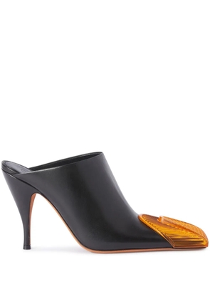 Off-White Lunar leather mules - Black