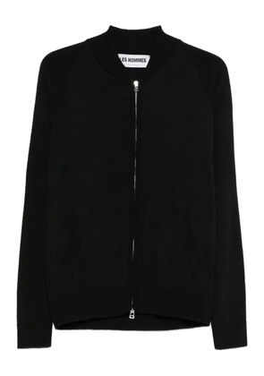 LES HOMMES wool cardigan - Black