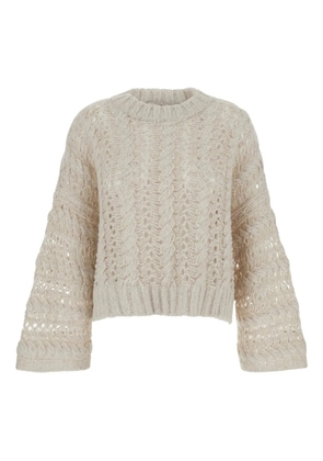 Antonelli crew-neck sweater - Neutrals