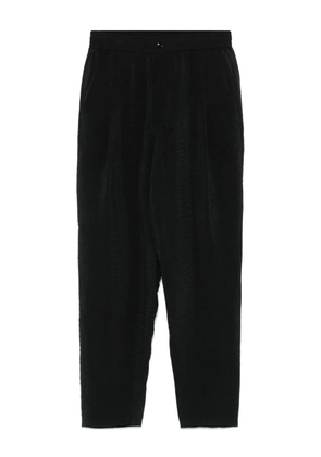 Giorgio Armani elastic-waistband trousers - Black