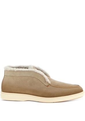 Santoni suede slip-on boots - Neutrals