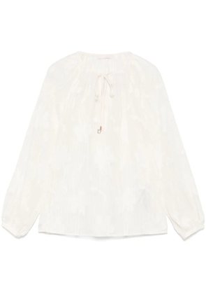 LIU JO pinstriped blouse - Neutrals