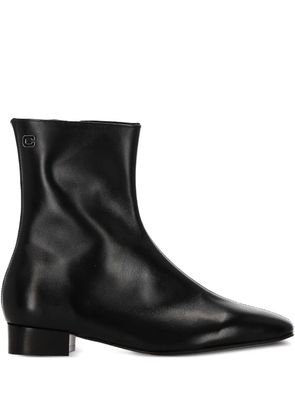 Carel Paris leather zip boots - Black