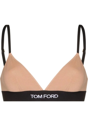 TOM FORD logo-underband triangle bra - Pink