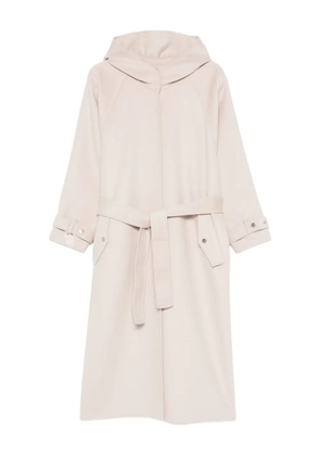 PINKO hooded belted coat - Grey