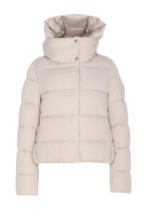Save The Duck removable-hood padded jacket - Neutrals