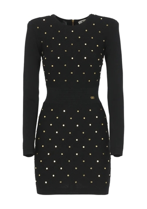 Elisabetta Franchi polka dot mini dress - Black