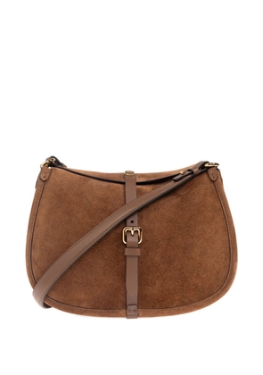 ETRO suede saddle crossbody bag - Brown