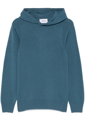 D4.0 wool hoodie - Blue