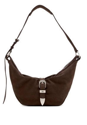 Marge Sherwood buckle-fastening crescent shoulder bag - Brown