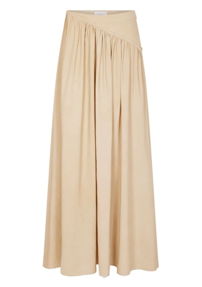 Rabanne twill maxi skirt - Neutrals