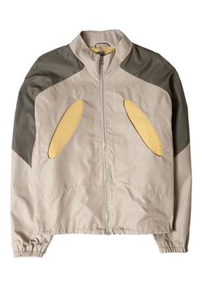 _J.L-A.L_ Aperture panelled zip-front jacket - Grey