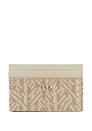 FENDI Shadow card holder - Neutrals