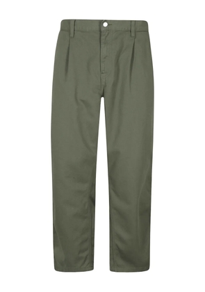 Carhartt WIP pleated straight-leg trousers - Green